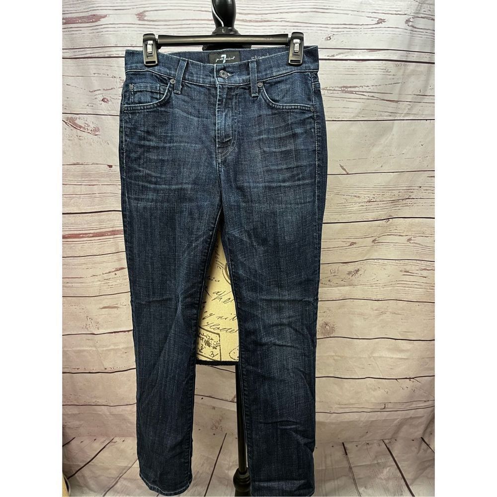 7 For‎ All Mankind Luxe Performance Standard Jeans Dark Wash Size 28